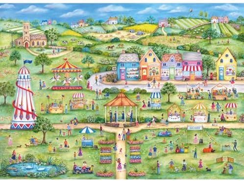 Gibsons puzzel zomerfeest 1000 stukjes kleurrijk karton-2