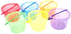 TickiT Emmers Set Gekleurd - Transparante Speelgoed Emmers 6 Stuks