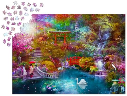 Enjoy Puzzle puzzle Jardin japonais 1000 pièces relaxant-3