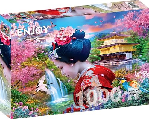 Enjoy Puzzle legpuzzel Geisha-Garten - 1000 stukjes puzzelplezier