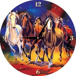 Art Puzzle Puzzle-Uhr - Pferde - 570 Teile
