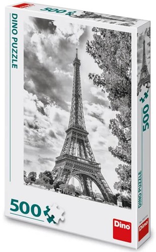 Dino Eiffelturm Schwarz und Weiss - 500 Teile-2