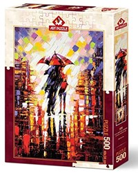 Art Puzzle Liebe Unter dem Regenschirm - 500 Teile
