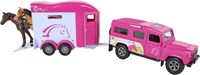 Kids GLOBE voiture jouet Land Rover avec remorque rose 26cm plastique-2