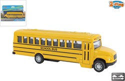 2-Play bus scolaire américain jouet - die-cast pull back 14cm