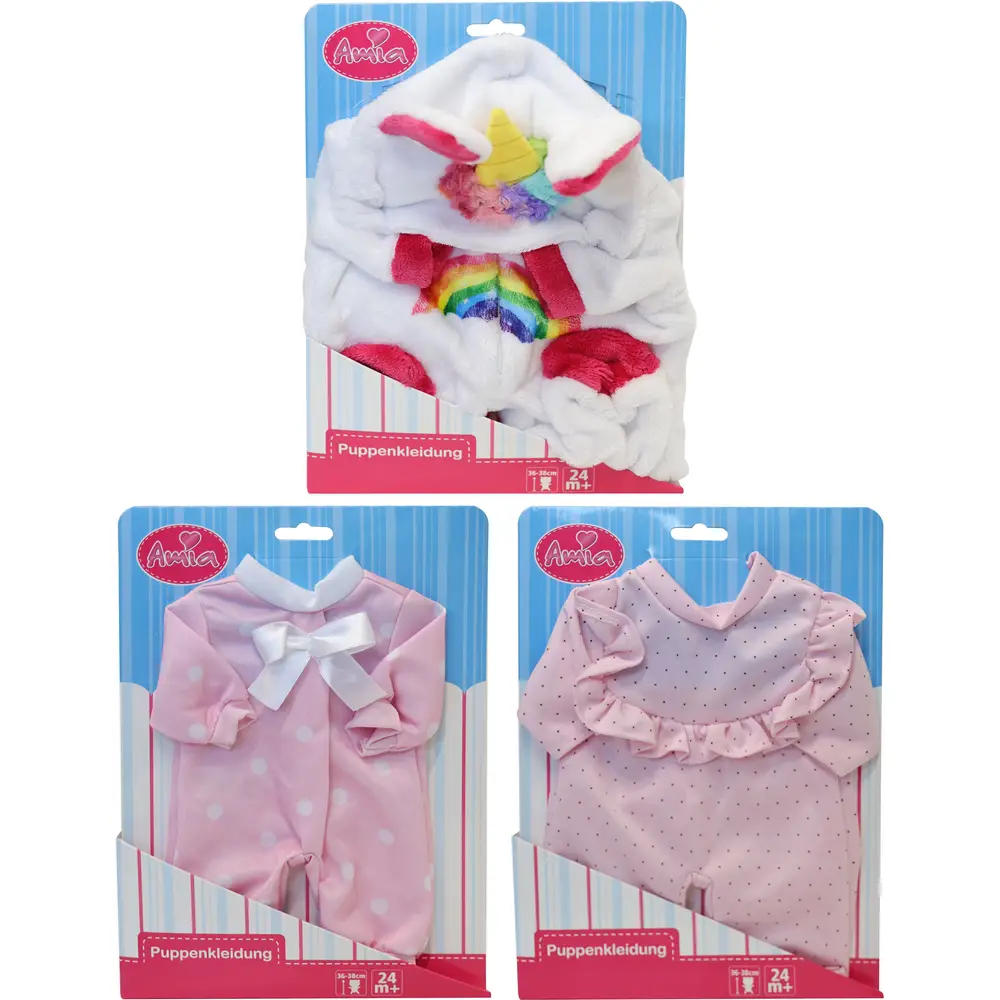 Amia ensemble vêtements poupée 36-38 cm - accessoires poupée polyester