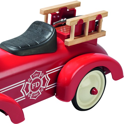 Goki porteur - camion de pompier - jouet véhicule en métal-2