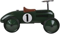 Goki loopauto retro groen - metalen racer voor kinderen-2