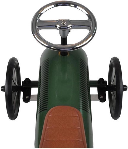 Goki loopauto retro groen - metalen racer voor kinderen-3