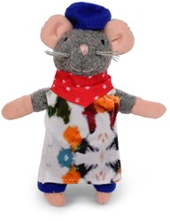 Het Muizenhuis souris en peluche artiste - poupée peintre 12 cm jouet