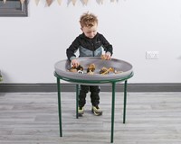 Cosy Plateau de Jeu Profond Gris - Plateau Sensoriel Jouet - 69x69cm