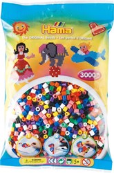 Hama perles à repasser - 3000 pièces - mélange coloré pour la créativité