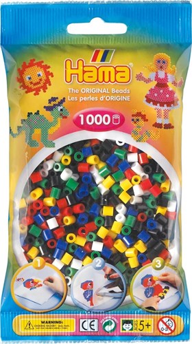 Hama strijkkralen - creatieve mix 1000 stuks kunststof kralen-2