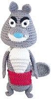 Global Affairs peluche loup Fabeltjeskrant Bor de Wolf gris