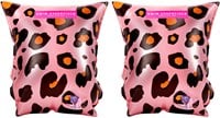 Swim Essentials brassards natation imprimé léopard or rose 2-6 ans sécurité