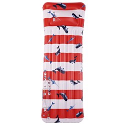 Swim Essentials Matelas Gonflable Luxe - Baleine Rouge Blanc Accessoire Piscine