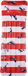 Swim Essentials Luxe Luchtbed - Rood Wit Walvis Zwembad Accessoire
