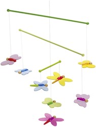 Goki Houten Mobiel - Vlinders