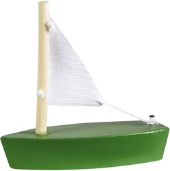 Goki bateau à voile en bois jouet - jouet de bain coloré pour enfants