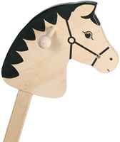 Goki Houten Stokpaard - Speelgoedpaard met Geschilderde Manen 100cm-2
