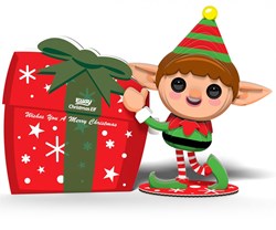 Eugy puzzle 3D - Set de bricolage Lutin de Noël pour enfants et adultes