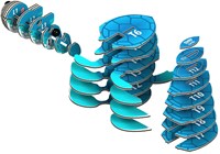 Eugy 3D puzzel schildpad - duurzaam kartonnen bouwpakket dier-3