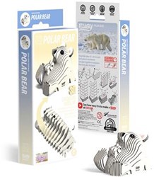 Eugy 3D puzzel - Ijsbeer - Dieren knutselpakket karton