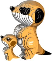 Eugy 3D-puzzel stokstaartje karton kleurrijk dieren speelgoed