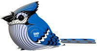 Eugy 3D puzzel - Blauwe Gaai - milieuvriendelijk karton speelgoed