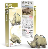 Eugy 3D Puzzel - Neushoorn - Dierenpuzzel - Creatief Speelgoed