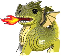 Eugy puzzle 3D - Dragon jouet écologique en carton