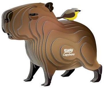 Eugy 3D puzzel - Capibara kartonnen bouwpakket speelgoed-3