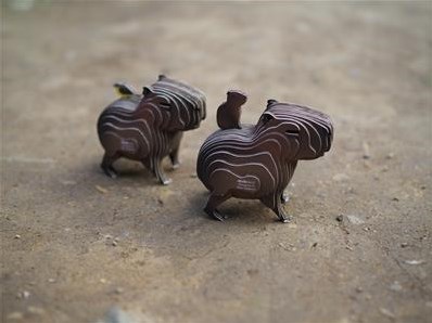 Eugy 3D puzzel - Capibara kartonnen bouwpakket speelgoed