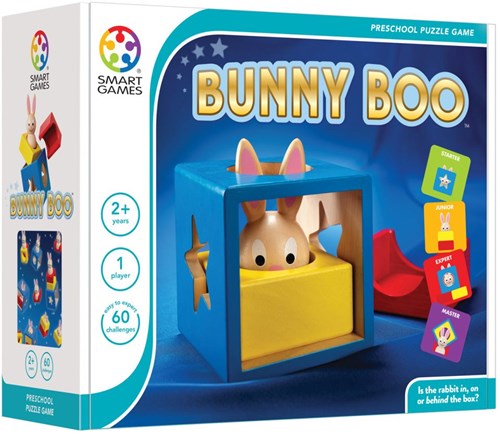 Smart Games jeu de réflexion en bois Bunny Boo - jouet éducatif avec 60 défis