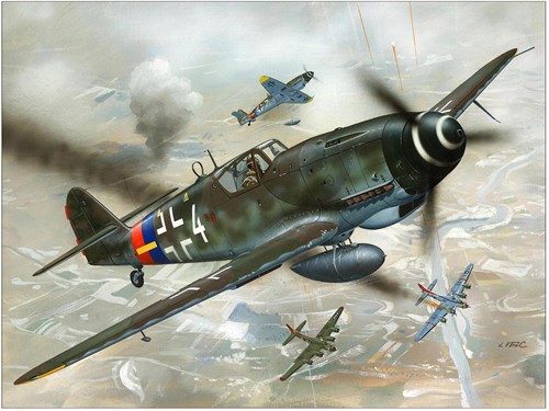 Revell modelbouw vliegtuig Messerschmitt Bf 109 G-10 schaal 1:72 kunststof-3