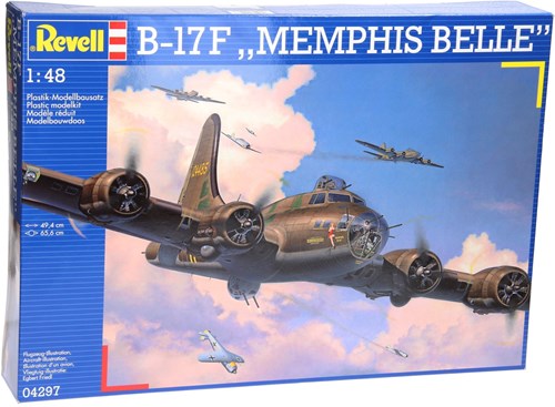 Revell modelbouw vliegtuig B-17F Memphis Belle - 1:48 schaal - plastic bouwpakket