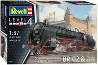 Revell modelbouw stoomlocomotief BR 02 & Tender 2'2'T30 1:87 kunststof