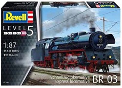 Revell modelbouwpakket stoomlocomotief BR03 1:87 - 136 onderdelen