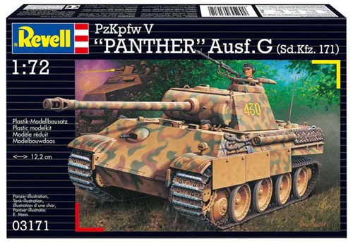 Revell modelbouwpakket Panther tank 1:72 - 124 onderdelen