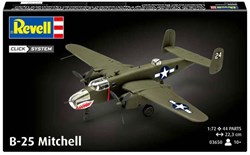 Revell modelbouwpakket B-25 Mitchell vliegtuig schaal 1/72 44-delig