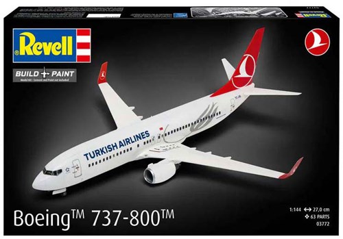 Revell Modelbouwpakket vliegtuig Boeing 737-800 Turkish Airlines schaal 1:144