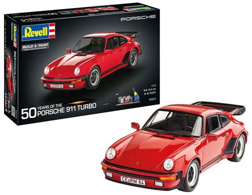 Revell modelbouwpakket Porsche 911 Turbo 1:24 - 50 jaar Turbo editie-3