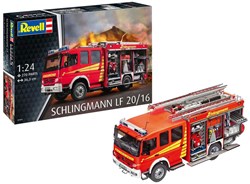 Revell modelbouwpakket brandweerauto Schlingmann LF 20/16 1:24 - 270 onderdelen