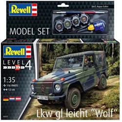Revell modelbouwpakket terreinwagen Lkw gl leicht Wolf 1:35 - 116dlg.