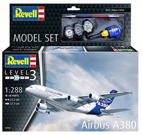 Revell kit de modélisme avion Airbus A380 échelle 1:288 48 pièces