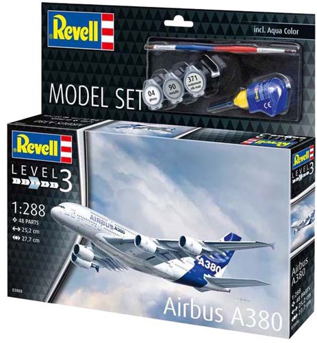 Revell kit de modélisme avion Airbus A380 échelle 1:288 48 pièces-3