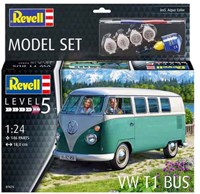 Revell modelbouwpakket VW T1 bus 1:24 - 146 onderdelen schaalmodel