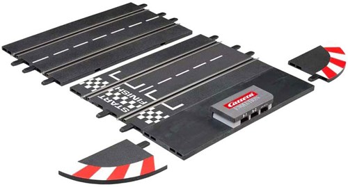 Carrera circuit pièce de connexion droite standard noire 39,6 cm jouet