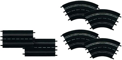 Set d'extension de circuit Carrera - échelle 1:24 - pack de 6 pièces de piste