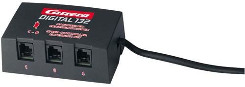 Carrera racebaan uitbreidingsbox digitaal voor 6 controllers zwart